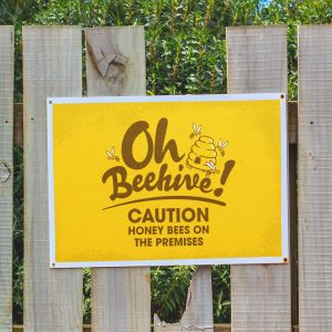 Beekeeper safety sign digital product
