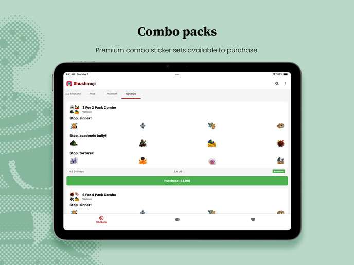 Ipad-AppStore-ScreensiPad---2 whatsapp premium combo sticker sets to purchase on iPad