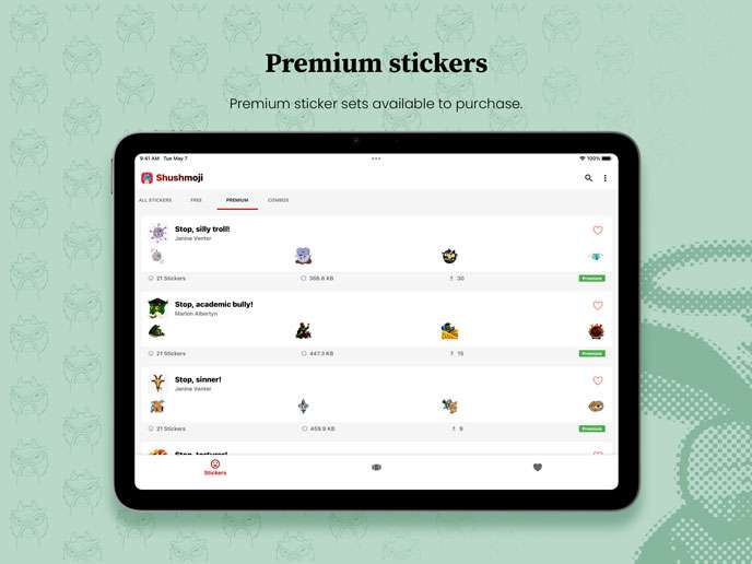 Ipad-AppStore-ScreensiPad---3 premium whatsapp stickers to buy on iPad