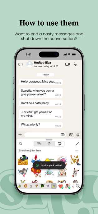 iPhone-App-Store6 Shushmoji app use free chat stickers in WhatsApp on iPhone