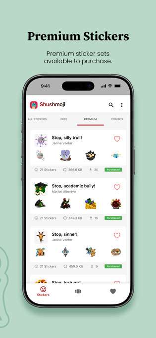 iPhone-App-Store9 Shushmoji app purchase premium chat stickers for WhatsApp on iPhone